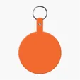 Large Circle Flexible Key Tag with Keychain — view 7