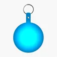 Large Circle Flexible Key Tag with Keychain — view 10