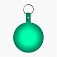 Large Circle Flexible Key Tag with Keychain — view 12