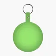 Large Circle Flexible Key Tag with Keychain — view 13