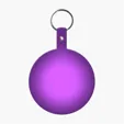 Large Circle Flexible Key Tag with Keychain — view 15