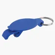 Elliptical Bottle Opener Beverage Wrench with Keychain — view 11