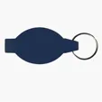 Elliptical Bottle Opener Beverage Wrench with Keychain — view 12