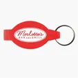 Elliptical Bottle Opener Beverage Wrench with Keychain — view 6
