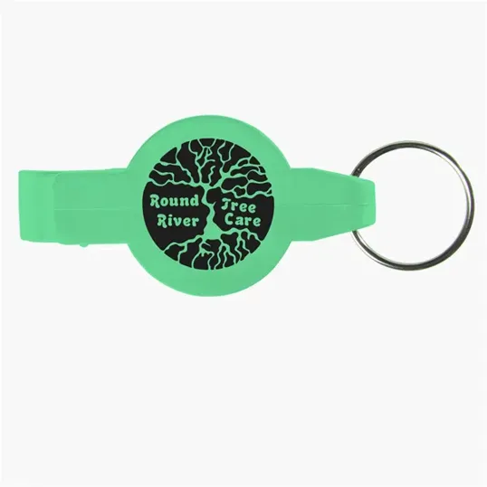 Evans Round Bottle Opener Beverage Wrench Keychain — view 9