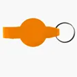Evans Round Bottle Opener Beverage Wrench Keychain — view 14
