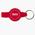 Evans Round Bottle Opener Beverage Wrench Keychain — view 6