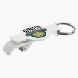 Evans Round Bottle Opener Beverage Wrench Keychain — view 7