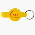 Evans Round Bottle Opener Beverage Wrench Keychain — view 8