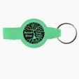 Evans Round Bottle Opener Beverage Wrench Keychain — view 9
