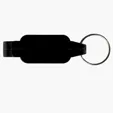 Evans Rectangular Bottle Opener Beverage Wrench Keychain — view 2