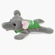 Screen Cleaner Companions Plush Elephant with Microfiber Cloth — view 3