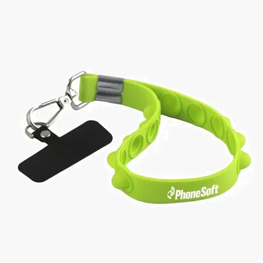 Silicone Fidget Toy Phone Wristlet & Key Holder — view 2
