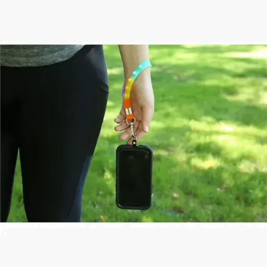 Silicone Fidget Toy Phone Wristlet & Key Holder — view 6