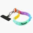 Silicone Fidget Toy Phone Wristlet & Key Holder — view 3