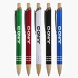 Venosa Velvet-Touch Aluminum Pen with Bamboo Accents — view 2