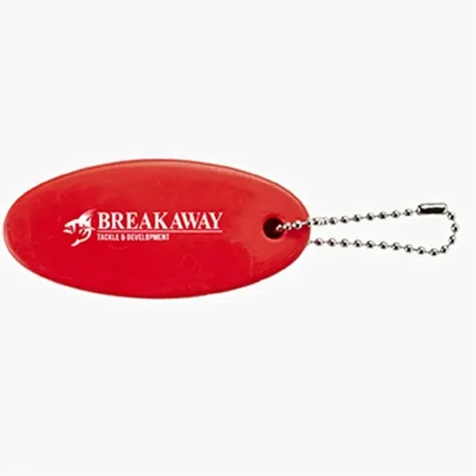 Oval Floating Key Tag with Key Ring — view 4