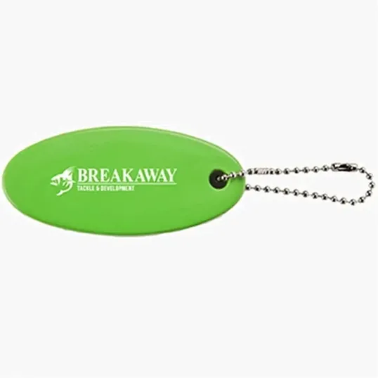 Oval Floating Key Tag with Key Ring — view 6