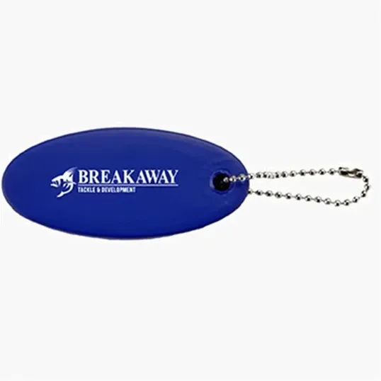 Oval Floating Key Tag with Key Ring — view 7