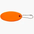 Oval Floating Key Tag with Key Ring — view 10