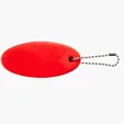 Oval Floating Key Tag with Key Ring — view 11