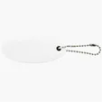 Oval Floating Key Tag with Key Ring — view 12