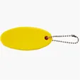 Oval Floating Key Tag with Key Ring — view 13