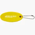 Oval Floating Key Tag with Key Ring — view 2