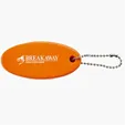 Oval Floating Key Tag with Key Ring — view 5