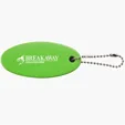 Oval Floating Key Tag with Key Ring — view 6