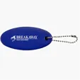 Oval Floating Key Tag with Key Ring — view 7
