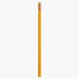Recycled Newspaper Pencil with Matching Eraser — view 5