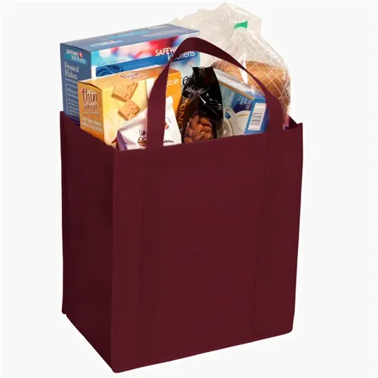 Evans Non-Woven Grocery Tote with Gusset and Insert — view 15