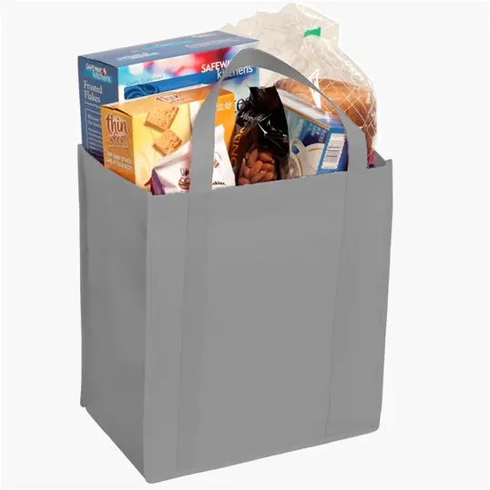 Evans Non-Woven Grocery Tote with Gusset and Insert — view 17