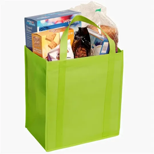 Evans Non-Woven Grocery Tote with Gusset and Insert — view 19