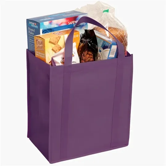 Evans Non-Woven Grocery Tote with Gusset and Insert — view 22