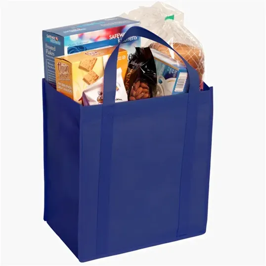 Evans Non-Woven Grocery Tote with Gusset and Insert — view 24