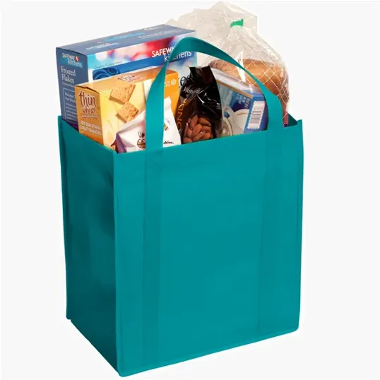 Evans Non-Woven Grocery Tote with Gusset and Insert — view 26