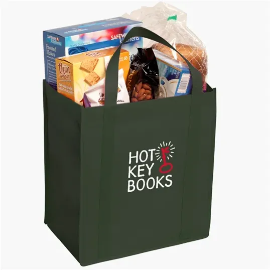 Evans Non-Woven Grocery Tote with Gusset and Insert — view 2