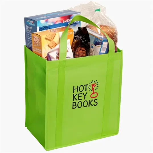 Evans Non-Woven Grocery Tote with Gusset and Insert — view 3