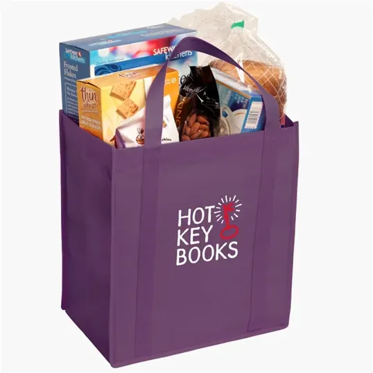 Evans Non-Woven Grocery Tote with Gusset and Insert — view 6