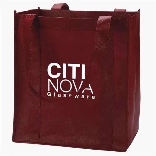 Evans Non-Woven Grocery Tote with Gusset and Insert — view 9