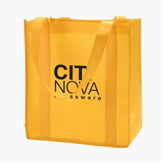Evans Non-Woven Grocery Tote with Gusset and Insert — view 10