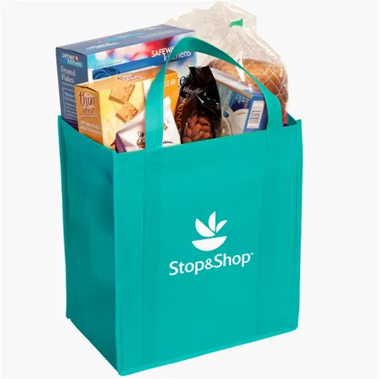 Evans Non-Woven Grocery Tote with Gusset and Insert — view 13