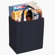 Evans Non-Woven Grocery Tote with Gusset and Insert — view 20