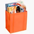 Evans Non-Woven Grocery Tote with Gusset and Insert — view 21