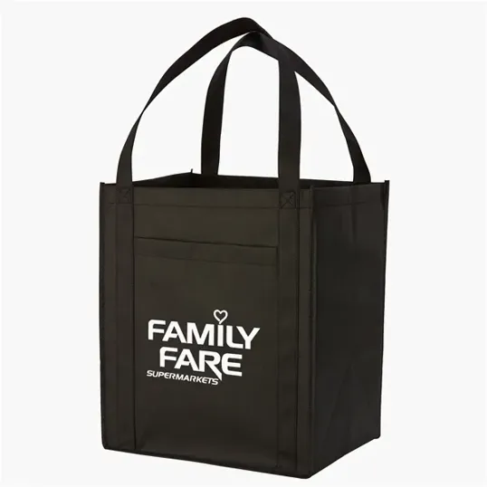 Evans Grocery Tote with Front Pocket — view 2