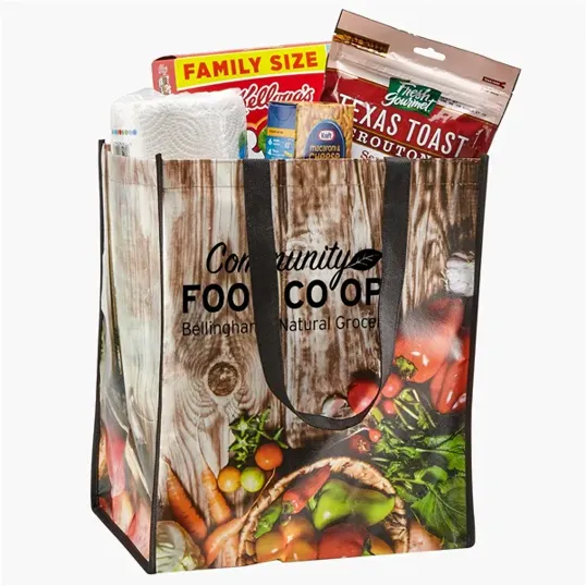 Evans Laminated Grocery Tote