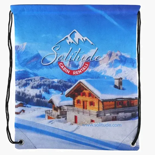 Sublimated Non-Woven Drawstring Backpack — view 2