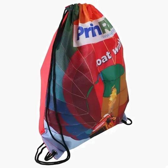 Sublimated Non-Woven Drawstring Backpack — view 3